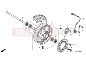 HONDA FJS400A9 SILVER WING 400 ABS 2009 F-16 FRONT WHEEL