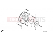 E-9 LEFT CRANKSHAFT COVER - Honda CB1000FP CB1000 1993