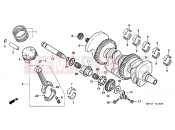 HONDA CBF1000A7 CBF1000 ABS 2007 E-14 CRANKSHAFT / PISTON