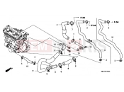 HONDA CBF1000A7 CBF1000 ABS 2007 E-17 WATER PIPE