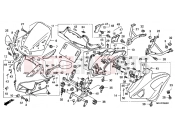 HONDA CBF1000A7 CBF1000 ABS 2007 F-35 ENGINE HOUSING