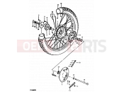 44 - FRONT WHEEL - Suzuki TS100ER T (1996)