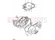 SUZUKI TS100ER X (1999) 3 - CRANKCASE COVER