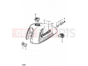 SUZUKI TS100ER X (1999) 32 - FUEL TANK (TS100ERT E09)