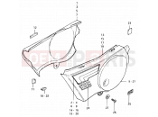 SUZUKI TS125ER X (1999) 60 - FRAME COVER (TS125ERT E18, E22, E24)