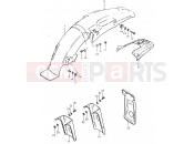 SUZUKI TS125ER X (1999) 75 - REAR FENDER