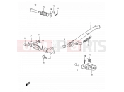 SUZUKI TS125ER L (1990) 37 - STAND - FOOTREST (E18)