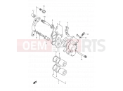 SUZUKI TS125ER L (1990) 58 - FRONT CALIPER (MODEL R P09)