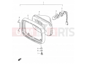 SUZUKI TS125ER R (1994) 22 - HEADLAMP (E09, E95, MODEL L P09)