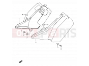 SUZUKI TS125ER R (1994) 44B - FRAME COVER (MODEL R P31)