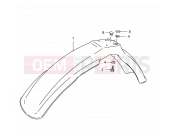 SUZUKI TS125ER R (1994) 46B - FRONT FENDER (MODEL R P31)