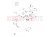 SUZUKI TS125ER R (1994) 51 - REAR FENDER (MODEL L,MODEL R E01)