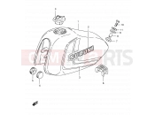 SUZUKI TS125ERC N (1992) 41 - FUEL TANK (E08, E09, E31, E95, MODEL L P09)