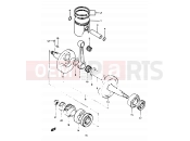 4 - CRANKSHAFT - Suzuki TS125X / TS125XU G (1986)