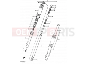 38 - FRONT FORK (MODEL F/G) - Suzuki TS125X / TS125XU G (1986)