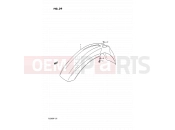 SUZUKI TS200R P (1993) (E04,E24) 39 - FRONT FENDER
