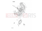 SUZUKI TS200R P (1993) (E04,E24) 40 - FRONT WHEEL (E02,E04)