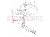 39 - RIGHT HANDLE SWITCH - Suzuki TS200R N (1992) (E03,E28,E33)