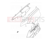 32 - FRAME COVER (MODEL M/N) - Suzuki TS200R N (1992) (E03,E28,E33)