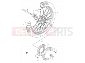 37 - FRONT WHEEL - Suzuki TS200R N (1992) (E03,E28,E33)