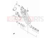44 - REAR SHOCK ABSORBER - Suzuki TS200R N (1992) (E03,E28,E33)