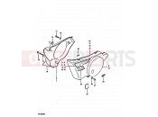 SUZUKI TS250ER X (1999) 51 - FRAME COVER (TS250ERT E18, E22, E24)