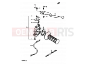 SUZUKI TS250X H (1987) 47 - RIGHT HANDLE SWITCH (MODEL E,MODEL G E17,E18,E22)