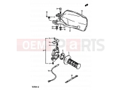 49 - RIGHT HANDLE SWITCH (MODEL H/J E01,E02,E21,E24,E25) - Suzuki TS250X J (1988)