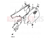 39A - FRAME COVER (MODEL J/K) - Suzuki TS250X J (1988)