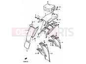 SUZUKI TS250X K (1989) 62 - REAR FENDER