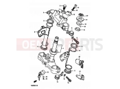 SUZUKI TS250X K (1989) 43 - STEERING STEM (MODEL G/H/J/K)