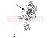 SUZUKI TS250X K (1989) 45 - FRONT WHEEL