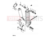 SUZUKI TS250X K (1989) 60A - REAR SHOCK ABSORBER (MODEL K)