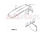 55 - FRONT FENDER - Suzuki TS50ERK X (1999)