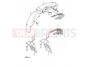 66 - REAR FENDER - Suzuki TS50ERKD X (1999)