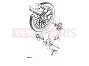 57 - FRONT WHEEL - Suzuki TS50ERKD X (1999)