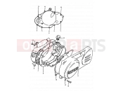 3 - CRANKCASE COVER - Suzuki TS50ERKD D (1983)
