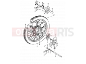 66 - REAR WHEEL - Suzuki TS50ERKD D (1983)