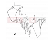 30 - FRAME FRONT COVER - Suzuki TS50XK E (1984)