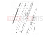 31 - FRONT DAMPER - Suzuki TS50XK E (1984)
