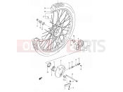34 - FRONT WHEEL - Suzuki TS50XK E (1984)