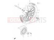 SUZUKI TU250X X (1999) 43 - FRONT WHEEL