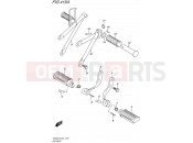 SUZUKI TU250X L6 (2016) (E24) 415A - FOOTREST