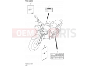 SUZUKI TU250X L6 (2016) (E24) 496A - LABEL