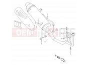 SUZUKI UX50W X (1999) Zillion 7A - MUFFLER (model P26)