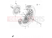 SUZUKI VS1400GLP Y (2000) Intruder (E02) 49 - FRONT WHEEL