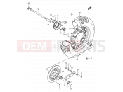 SUZUKI VS1400GLP Y (2000) Intruder (E02) 54 - REAR WHEEL
