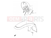 SUZUKI VS1400GLP K2 (2002) Intruder (E17,E22,E34) 41B - FRONT FENDER (MODEL Y/K1/K2)