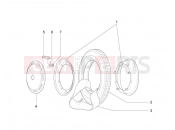 ape 50 2009-től FRONT AND REAR WHEELS
