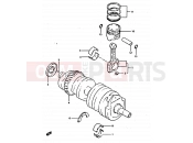 SUZUKI XN85 D (1983) (650) 7 - CRANKSHAFT